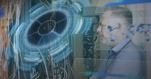 Digital Networking Interface with Global Data Insights - Download Free Stock Images Pikwizard.com