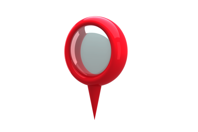 Transparent Red Navigation Pin Isolated on White - Download Free Stock Videos Pikwizard.com