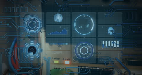 Futuristic Interface with Global Networking Concept