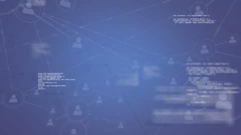 Digital Network Visualization with Data Processing Code