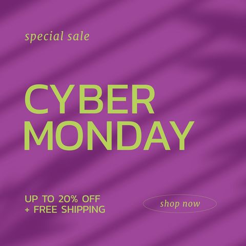 Cyber Monday Sale Promotion with Bold Text on Vibrant Background - Download Free Stock Templates Pikwizard.com