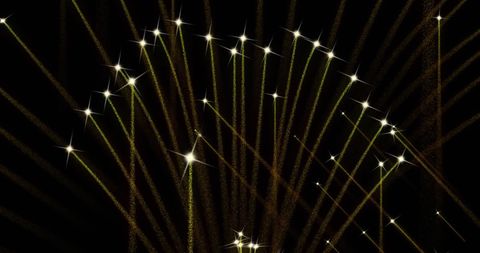 Dazzling Fireworks Display on Black Sky - Download Free Stock Images Pikwizard.com