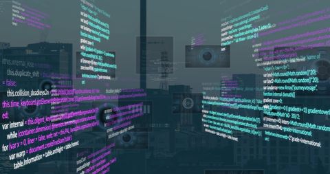 Digital Data Processing Technology Over Urban Cityscape - Download Free Stock Images Pikwizard.com