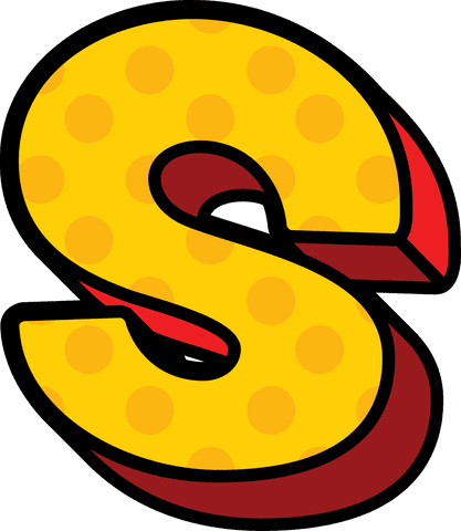3d retro comic style s letter on transparent background - Download Free Stock Videos Pikwizard.com