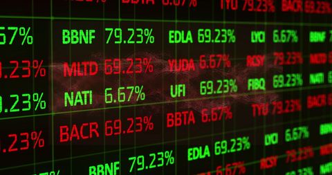 Digital Stock Market Quote Display with Dynamic Data - Download Free Stock Images Pikwizard.com