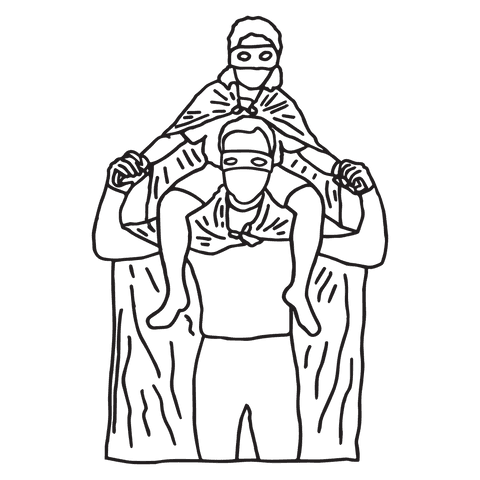 Father Playing with Daughter Sketch on Transparent Background - Download Free Stock Videos Pikwizard.com