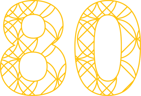 elegant yellow 80th anniversary celebration text on transparent background - Download Free Stock Videos Pikwizard.com