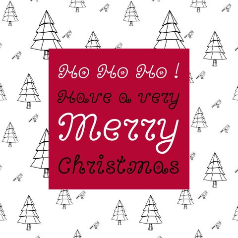 festive christmas white and red patterned greeting card template - Download Free Stock Templates Pikwizard.com