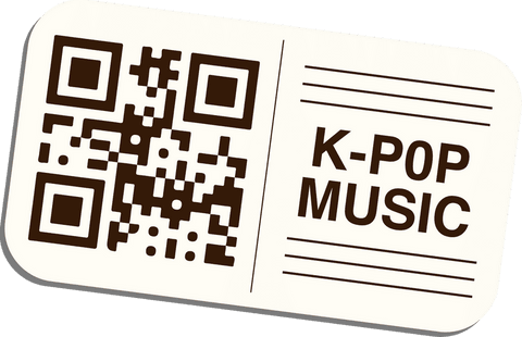 floating transparent ticket stub with qr code and k-pop music text - Download Free Stock Videos Pikwizard.com