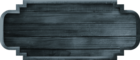 Transparent black wooden sign with ornate edges for versatile use