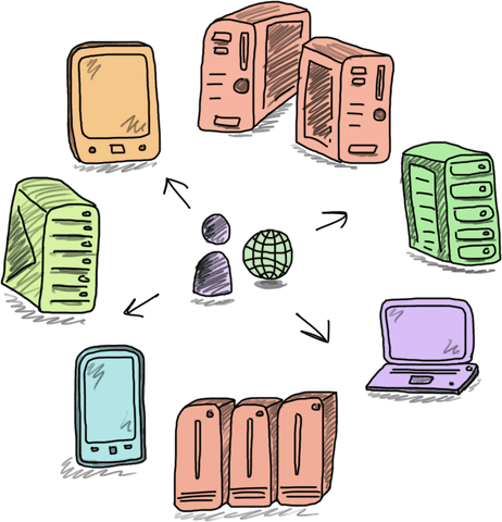 transparent global network of digital devices illustration - Download Free Stock Videos Pikwizard.com