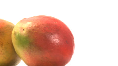 Close-up of Ripe Mango with Vivid Skin Colors