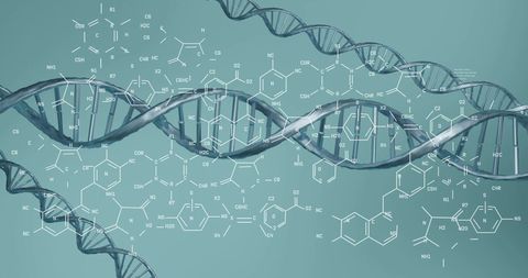 digital dna double helix with science data schemes - Download Free Stock Images Pikwizard.com