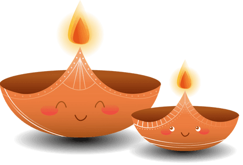 cheerful smiling diyas in transparent design for festive celebrations - Download Free Stock Videos Pikwizard.com