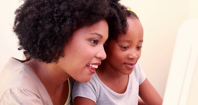 African American Mother and Daughter Bonding Together - Download Free Stock Images Pikwizard.com