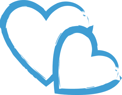 Transparent Blue Hearts Illustration on White Background - Download Free Stock Videos Pikwizard.com