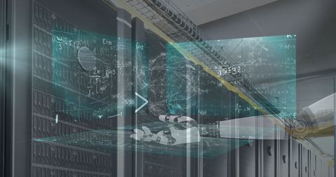 Robotics and AI in High-Tech Data Center Environment - Download Free Stock Images Pikwizard.com