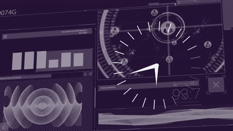 Futuristic Data Interface with VR Integration