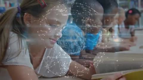 Children Exploring World of Knowledge with Digital Globe