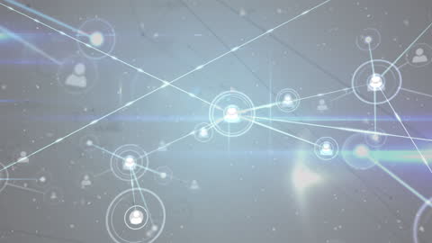 Digital Connections Interface with Network of People