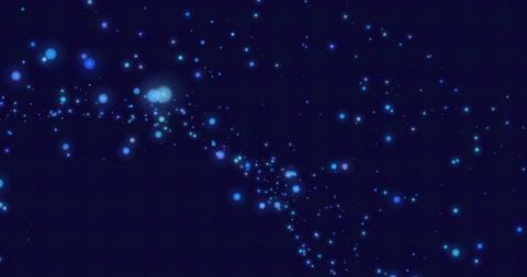 Futuristic Blue Particles Floating in Dark Background - Download Free Stock Images Pikwizard.com