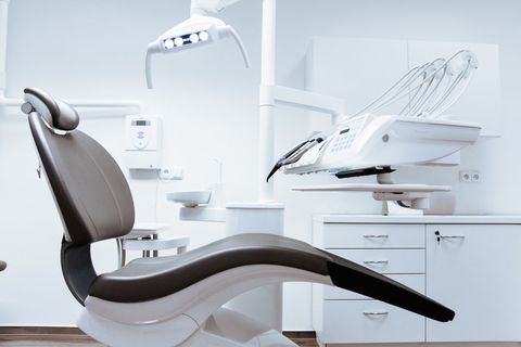Modern dental office with equipments and chair setup in celebration of national dental hygiene month