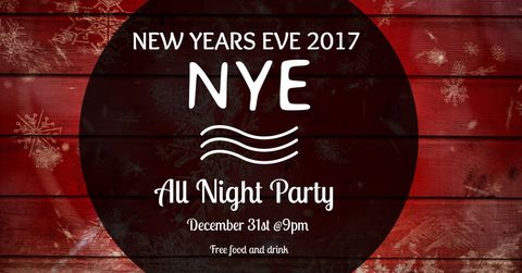 Festive New Year's Eve Party Invitation Design - Download Free Stock Templates Pikwizard.com