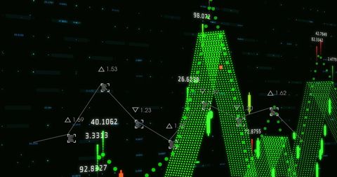 Concept of Financial Data Analysis with Digital Elements - Download Free Stock Images Pikwizard.com