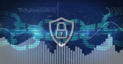 Cybersecurity Shield Protecting Digital Financial Data - Download Free Stock Images Pikwizard.com
