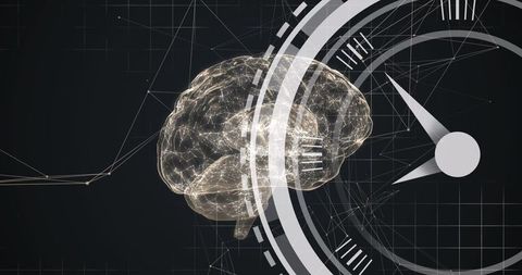 Digital Brain with Abstract Time and Data Network