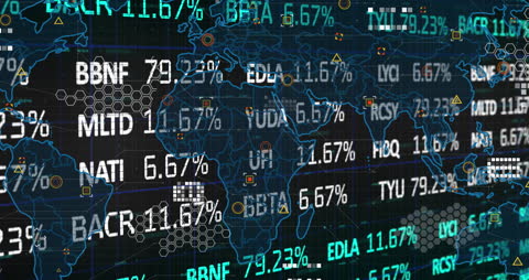 Digital Global Finance Concept with Network Connectivity