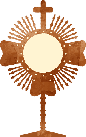 transparent golden monstrance with host and sunburst design - Download Free Stock Videos Pikwizard.com