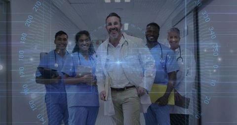 Innovation in healthcare: team of medical professionals advancing diagnostics