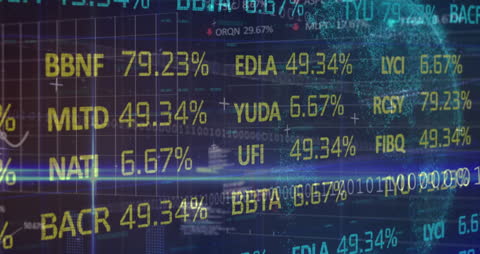 Animated Display of Global Financial Data and Statistics