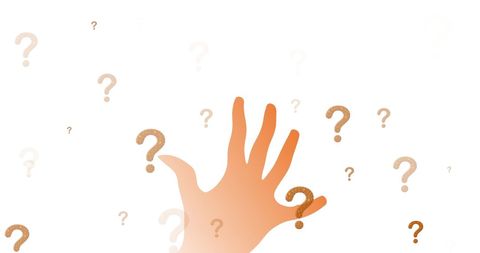 hand reaching for question marks as symbol of curiosity - Download Free Stock Images Pikwizard.com
