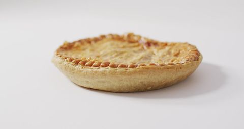 Freshly Baked Pie on Simple White Background - Download Free Stock Images Pikwizard.com
