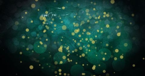 Floating Golden Dots on Dark Sea Green Background - Download Free Stock Images Pikwizard.com