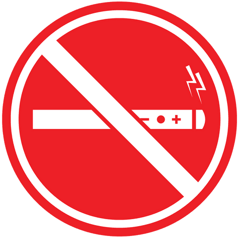Transparent No Vaping Sign with Red and White Design - Download Free Stock Videos Pikwizard.com