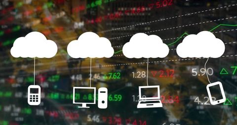 Digital Cloud Computing and Data Analysis Visualization - Download Free Stock Images Pikwizard.com