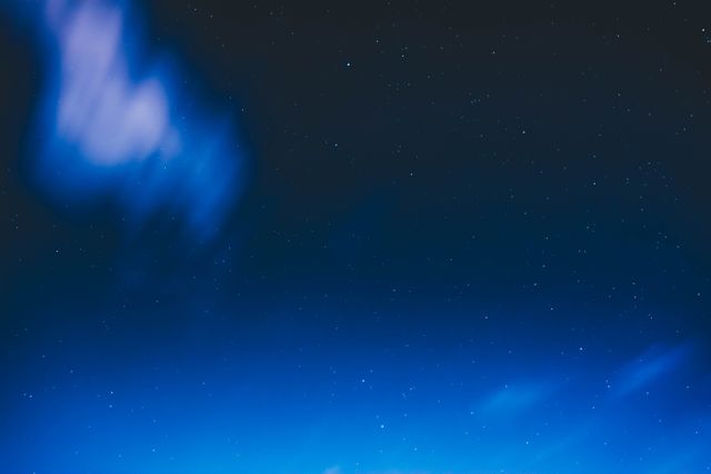 Night Sky with Stars and Blue Night Clouds - Download Free Stock Photos Pikwizard.com