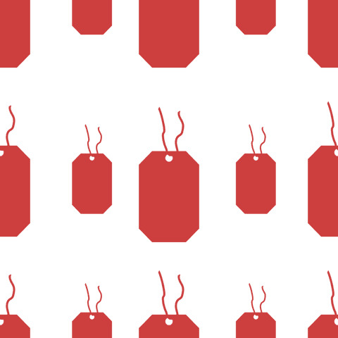 seamless red gift tags illustration transparent background - Download Free Stock Videos Pikwizard.com
