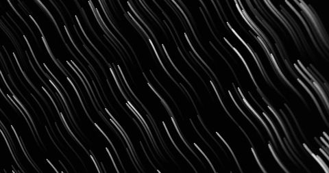 Abstract Light Waves on Black Background