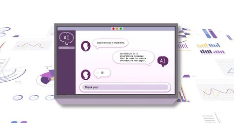 artificial intelligence chatbot explaining programming concepts - Download Free Stock Images Pikwizard.com