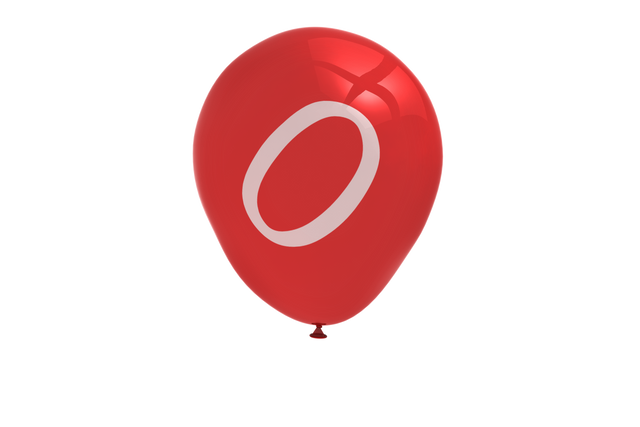 Red Balloon with Letter O Isolated on Transparent Background Vector - Download Free Stock Videos Pikwizard.com