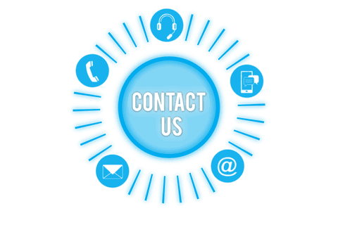 contact us icon with blue circular transparent background - Download Free Stock Videos Pikwizard.com