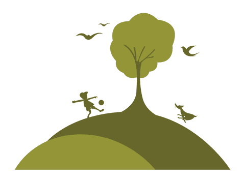 Transparent Silhouette of Child Playing by Tree - Download Free Stock Videos Pikwizard.com