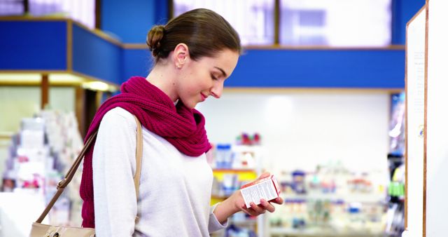 Customer purchasing medicine in pharmacy 4k