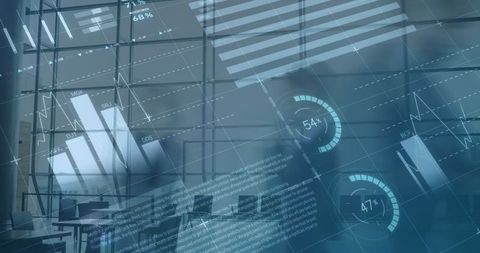 Futuristic Financial Data Analysis in Modern Office Concept - Download Free Stock Images Pikwizard.com