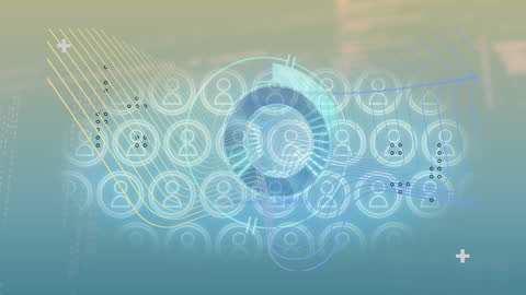 Abstract Network Connections in Dotted Line Art