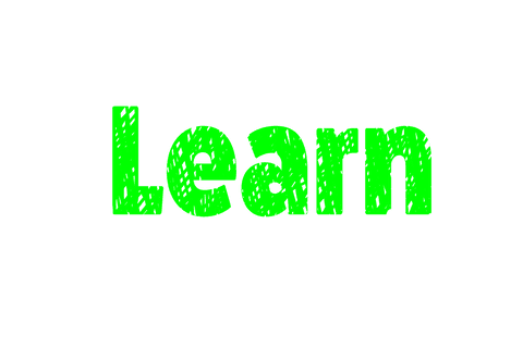 green underlined learn text with transparent background - Download Free Stock Videos Pikwizard.com